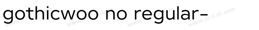 gothicwoo no regular字体转换